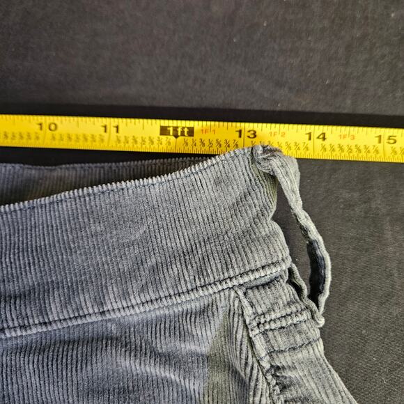 We The Free Grey Corduroy Pants Size 26 Skinny Exposed Button Fly Skater - Picture 8 of 10